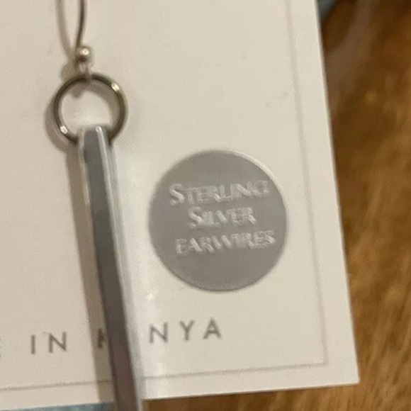 Elegant Sterling Silver/Metal Dangle Earrings - Picture 5 of 6